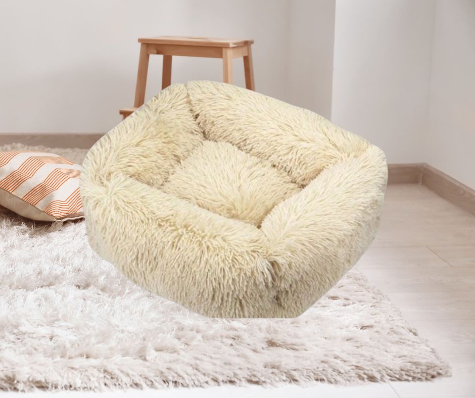 panier-pour-chien-poufdog™-blanc-casser