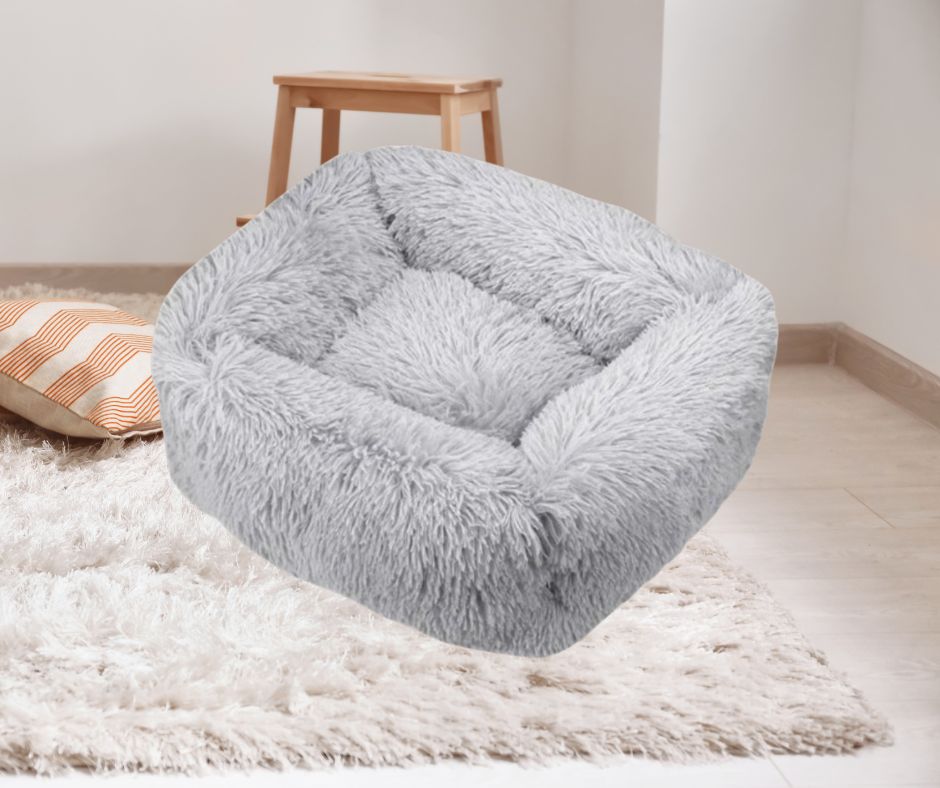 panier-pour-chien-poufdog™-gris-clair